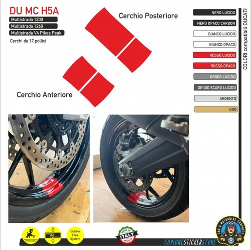 Set aufkleber felgen - aufkleber, ducati